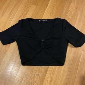 Black crop top (never worn)